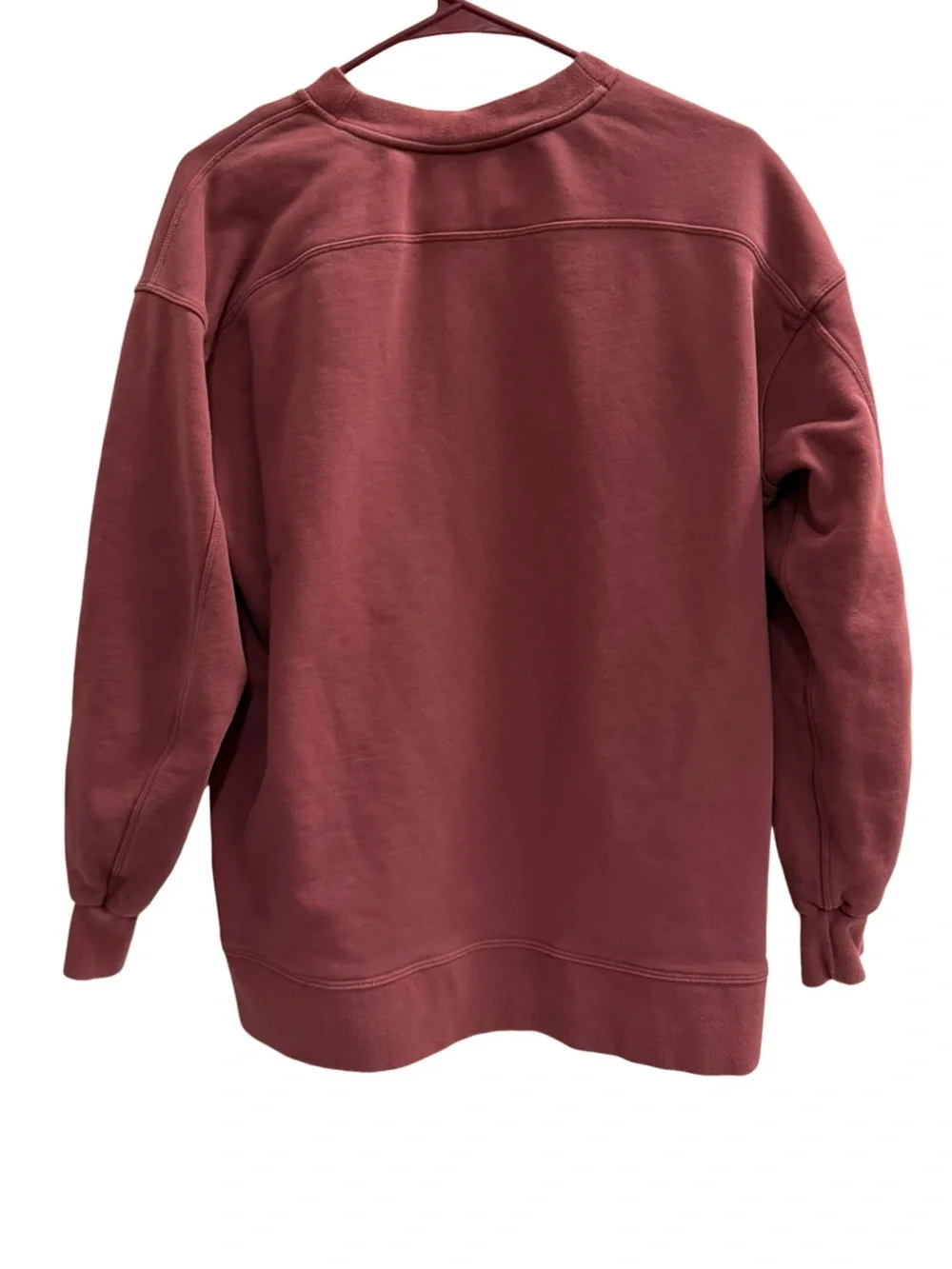 LULULEMON Perfectly Oversized Crew Smoky Red Estimated Size 8